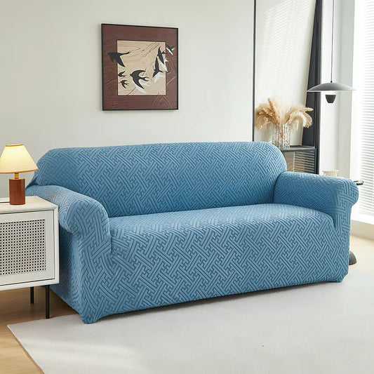 New Pattern Elastic Jacquard Spandex Slip-On Couch Cover