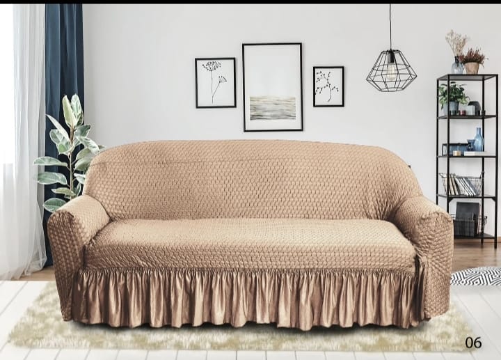Frill Style Micro Mesh Sofa Cover