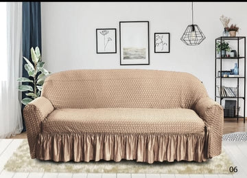Frill Style Micro Mesh Sofa Cover